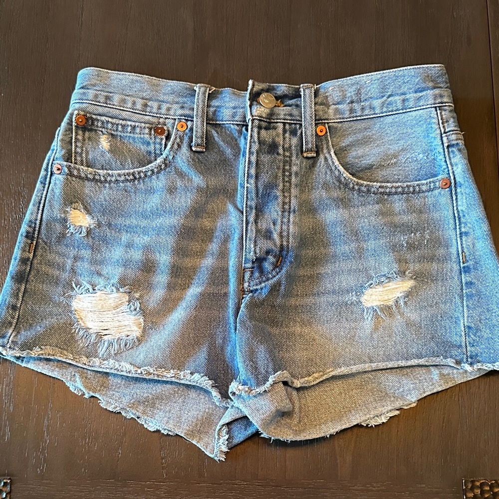 Madewell Distressed Denim Women Shorts